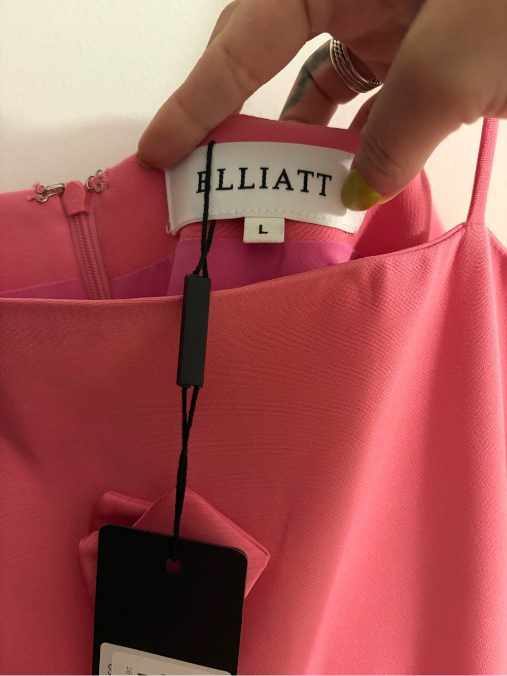 NWT - Elliatt Hot Pink Floral Dress - Picture 4 of 4